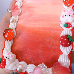 Custom Decoden Phone Case Bunny & Strawberry