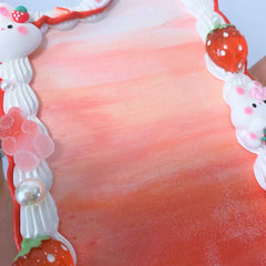 Custom Decoden Phone Case Bunny & Strawberry