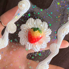 Custom Decoden Phone Case Strawberry
