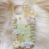 Decoden Phone Case, Vintage Butterfly/Rose/Pearl Phone Case, Baroque Aesthetic Phone Case, Custom Phone Case for iPhone 12/13/14/15 Pro Max