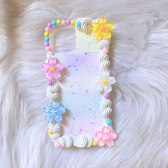 Custom Decoden Phone Case Rainbow Cherry Blossom