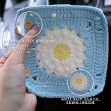 Crochet Sunflower Steering Wheel Cover, Adjustable Steering Wheel Cover, Cute Interior Car Accessory for Women, Boho Steering Wheel Cover