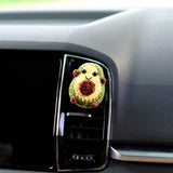 Crochet Avocado Car Vent Clip, Kawaii Smiley Avocado Car Air Freshener, Anime Interior Car Accessories, Cute Car Accessories Interior