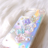 Bling Butterfly 3D Phone Case, Resin Phone Case, Glitter iPhone Case, Cute Phone Case for iPhone 12/13/14/15 Pro Max, OnePlus, Galaxy