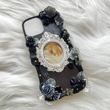 Decoden Phone Case, Custom Phone Case with Mirror, Baroque Aesthetic 3D Phone Case, Cute Phone Case for iPhone 12/13/14/15 Pro Max, Galaxy