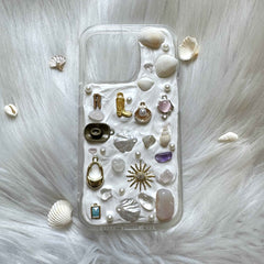 Custom Decoden Mosaic Phone Case Turtle & Seashell & Crystal