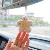 2Pcs Kawaii Car Hanging Accessories- Waffle Flower