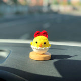 Crochet Car Dashboard Accessories- Baby Chick