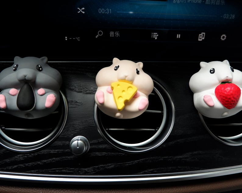 Cute Hamster Car Vent Clips Air Freshener