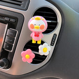 Plaster Car Vent Clips- Duck & Flowers