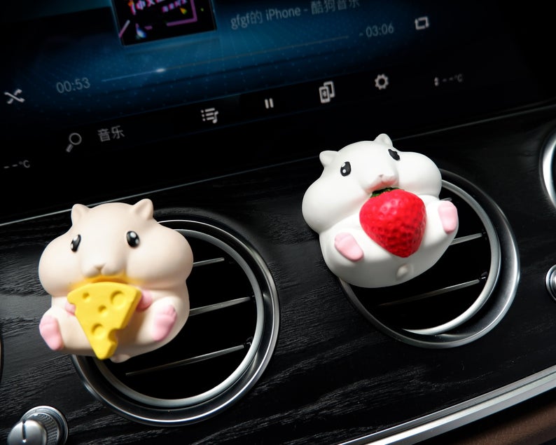 Cute Hamster Car Vent Clips Air Freshener