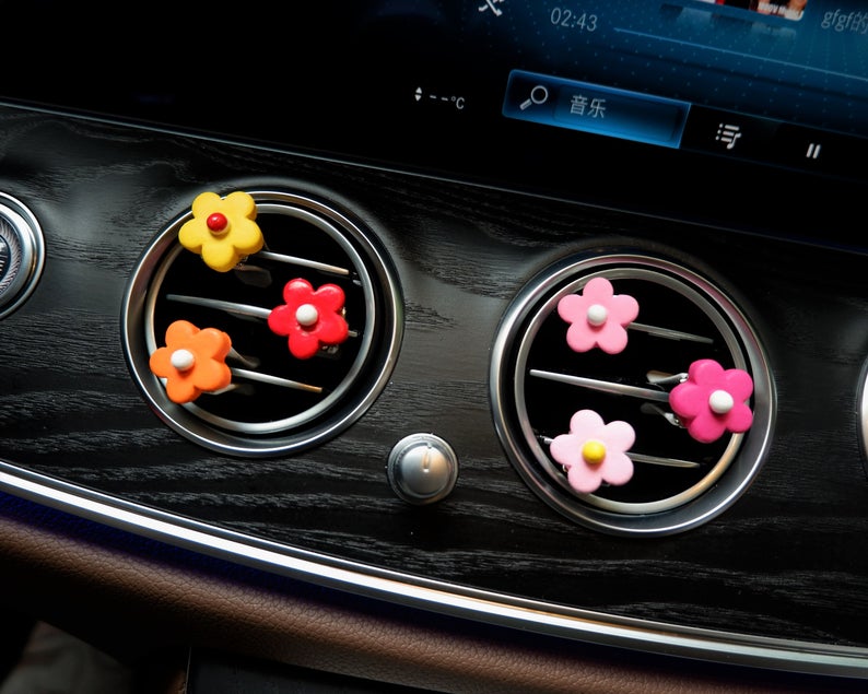 Little Flowers Car Vent Clips- Size Small