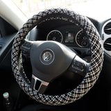 Tweed Minimalism Steering Wheel Cover