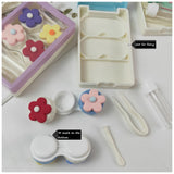 Pack of 2 Flowers Contact Lense Case