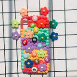 Rainbow Flowers Decoden Phone Case- Full Whip