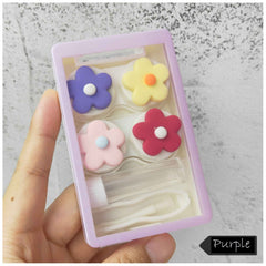 Pack of 2 Contact Lense Case Daisy Flowers