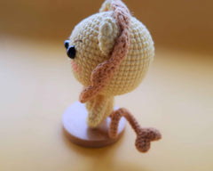 Crochet Car Dashboard Accessories- Little Lion