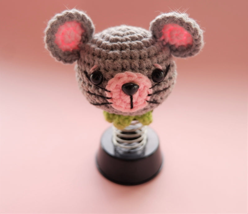 Crochet Car Dashboard Accessories- Bunny/Mouse