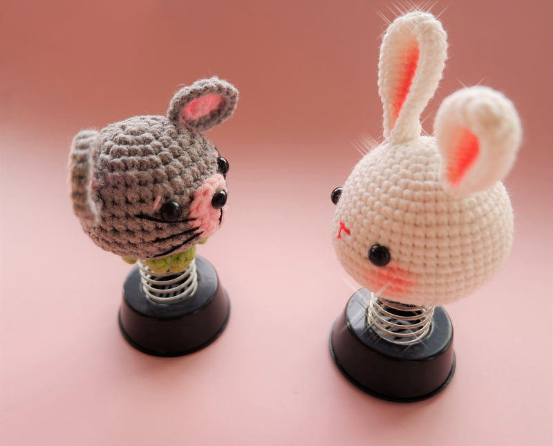 Crochet Car Dashboard Accessories- Bunny/Mouse