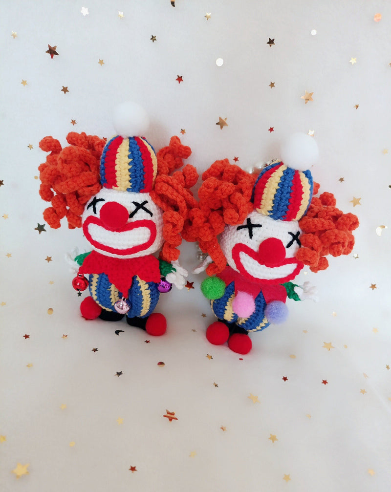 Crochet Car Mirror Hanging Accessory- Clown