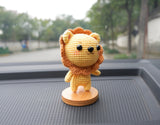 Crochet Car Dashboard Accessories- Little Lion