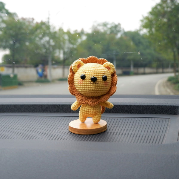 Crochet Car Dashboard Accessories- Little Lion