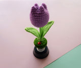 Crochet Car Dashboard Accessories- Tulip