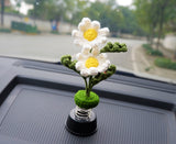 Crochet Car Dashboard Accessories- Daisy & Clover