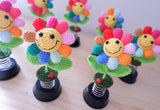 Crochet Car Dashboard Decor- Rainbow Sunflowers