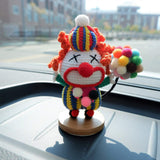 Crochet Car Dashboard Accessories- Halloween Clown