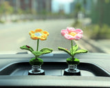 Crochet Car Dashboard Accessories- Little Flowers