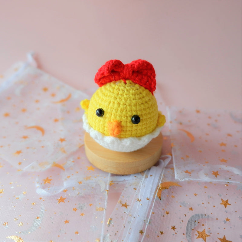 Crochet Car Dashboard Accessories- Baby Chick