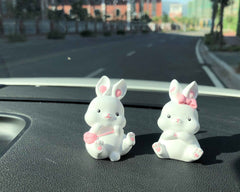 Car Dashboard Decor- Bunny Set