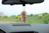 Crochet Car Mirror Hanging Accessory- Sheep