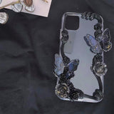 Decoden Phone Case, Vintage iPhone Case, 3D Butterfly/Rose Phone Case, Glitter Phone Case for iPhone X/11/XR/12 Pro Max, OnePlus, Galaxy