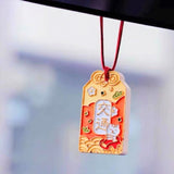 Car Mirror Hanging Accessories, Japanese Amulet Omamori Car Air Freshener Hanging Charm, Good Luck Car Accessories for Health, Wealth, Safe