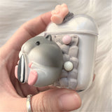 Decoden AirPods Case,  Kawaii Hamster 3D AirPods Case, Custom AirPods Case Cover, Cute Silicone Airpods 2/Pro Case, Anime AirPods Case