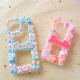 Cute Decoden Phone Case, Pastel Barbie iPhone Case,  Kawaii 3D Phone Case, Sweets Phone Case for iPhone X/11/XR/12 Pro, OnePlus, Galaxy