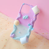 Custom Decoden Phone Case,  Cute Marshmallow iPhone Case,  Kawaii 3D Phone Case, Ombre Phone Case for iPhone X/11/XR/12, OnePlus, Galaxy