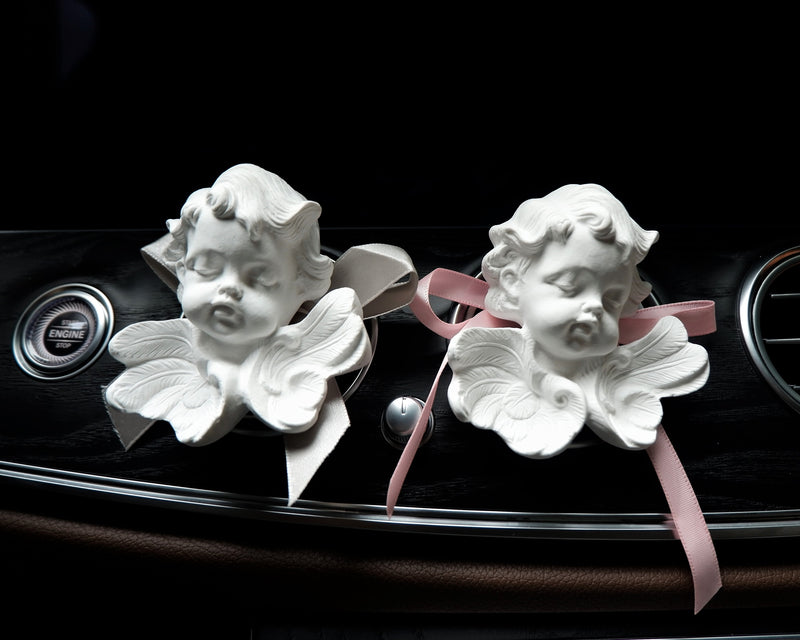 Car Vent Clip Air Freshener, Sleeping Angel Car Vent Clips, Vintage Car Accessories, Plaster Car Air Freshener, Car Decoration Interior