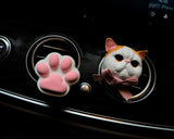 2Pcs Car Vent Clips Air Freshener, Garfield and Cat Paw Car Accessories for Women, Kawaii Car Interior Decor, Cute Car Mask Hanger