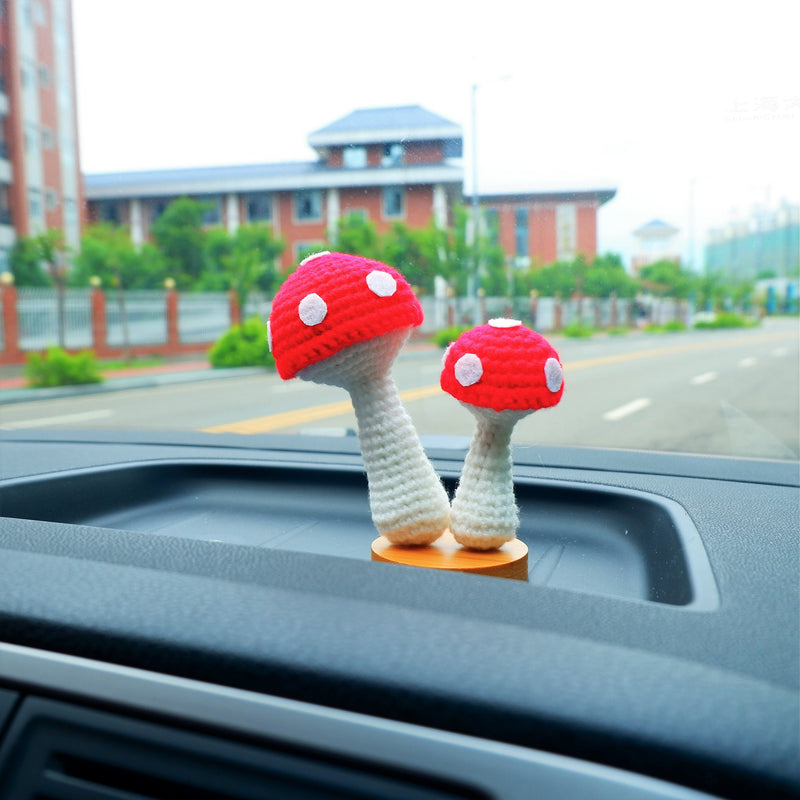 Crochet Car Dashboard Decor-Mushroom – GFSISARTY