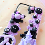 Custom Decoden Phone Case, Soot Sprites 3D Phone Case, Anime Phone Case, Full Whip Cream Phone Case for iPhone 12/11/XR, OnePlus, Samsung