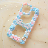 Cute Decoden Phone Case, Pastel Barbie iPhone Case,  Kawaii 3D Phone Case, Sweets Phone Case for iPhone X/11/XR/12 Pro, OnePlus, Galaxy