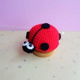 Kawaii Car Dashboard Decor, Crochet Red Ladybug Car Accessory, Cute Car Interior Decor, Boho Car Accessories for Teens/Women