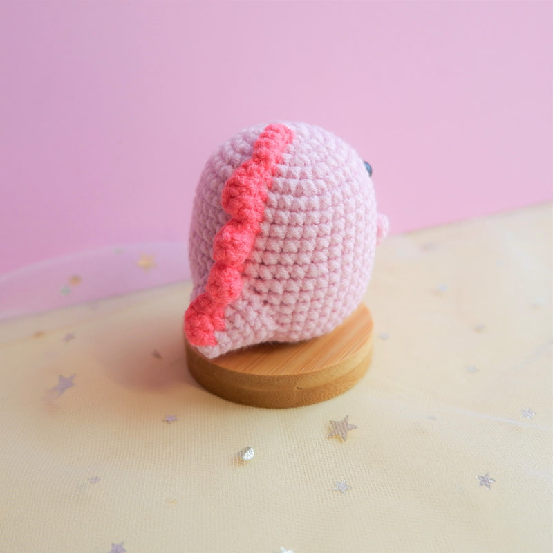 Kawaii Car Dashboard Decor, Crochet Pink Dinosaur Car Accessories, Cute Car Interior Decor, Cute Dinosaur Car Accessories for Teens/Women