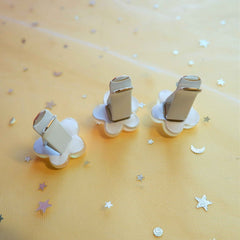 6Pcs Car Air Freshener Vent Clips- Laser Rainbow Daisy