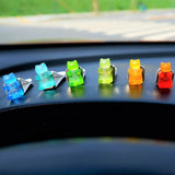 9Pcs Car Vent Clips, Kawaii Gummy Bear Car Decor, Cute Car Accessories for Women, Handmade Resin Multicolored Bear Magnets for Car, Fridge