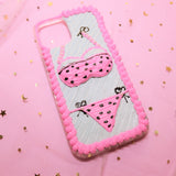 Custom Decoden Phone Case, Pink Bikini iPhone Case,  Y2K Aesthetic 3D Phone Case, Phone Case for iPhone 11/XR/12/13, OnePlus, Galaxy