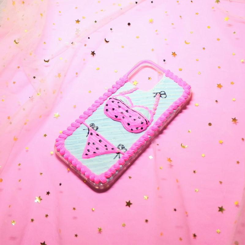 Custom Decoden Phone Case, Pink Bikini iPhone Case,  Y2K Aesthetic 3D Phone Case, Phone Case for iPhone 11/XR/12/13, OnePlus, Galaxy